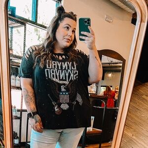 Torrid Black Graphic Short Sleeve Tee